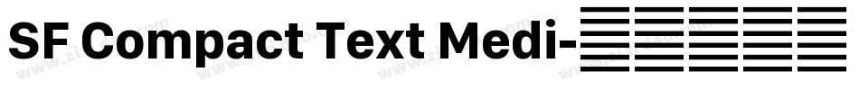 SF Compact Text Medi字体转换